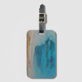 Nationaal park Yellowstone Blue Hot Spring Photo N Bagagelabel (Voorkant (verticaal))