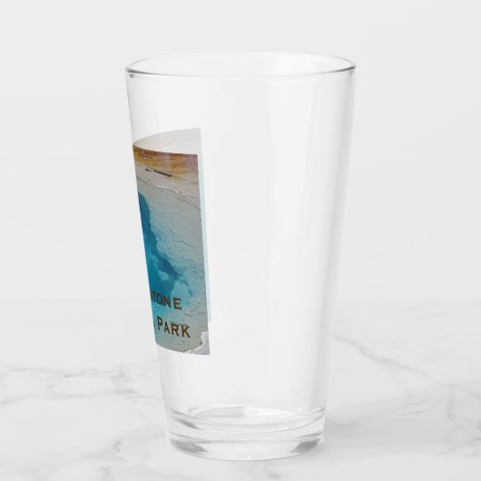 Nationaal park Yellowstone Blue Hot Spring Pool Glas (Links)