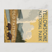 Nationaal Park Yellowstone Briefkaart (Voorkant)