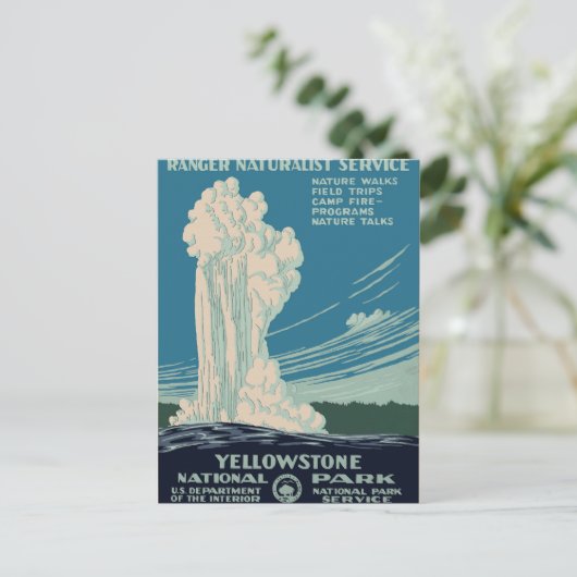 Nationaal Park Yellowstone Briefkaart (Staand voorkant)