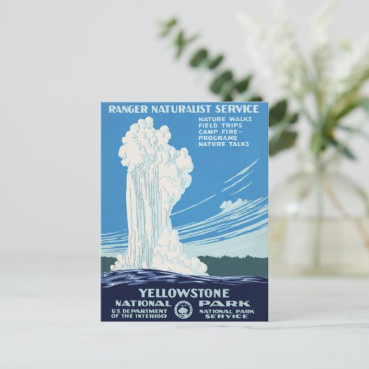 Nationaal Park Yellowstone Briefkaart (Staand voorkant)