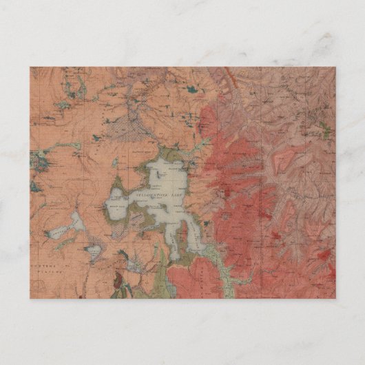 Nationaal Park Yellowstone Briefkaart (Voorkant)