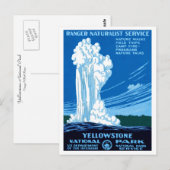 Nationaal Park Yellowstone Briefkaart (Voorkant / Achterkant)