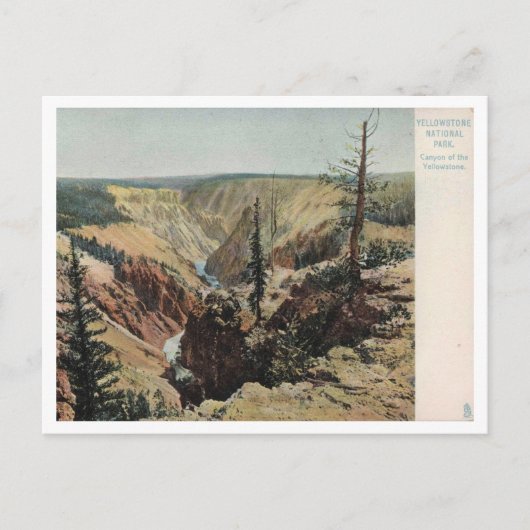 Nationaal Park Yellowstone,  Briefkaart (Voorkant)