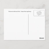 Nationaal Park Yellowstone Briefkaart (Achterkant)