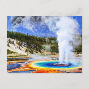 Nationaal Park Yellowstone Briefkaart