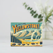 Nationaal Park Yellowstone Briefkaart (Staand voorkant)