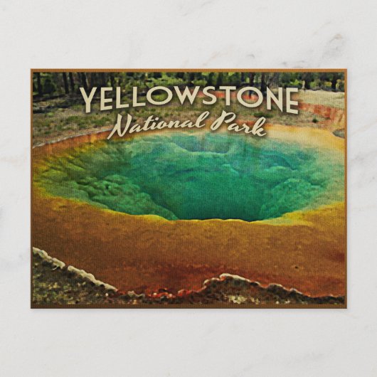 Nationaal Park Yellowstone Briefkaart (Voorkant)
