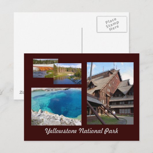 Nationaal Park Yellowstone Briefkaart (Voorkant / Achterkant)