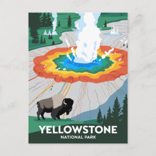 Nationaal park Yellowstone Briefkaart