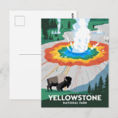 Nationaal park Yellowstone Briefkaart (Voorkant / Achterkant)