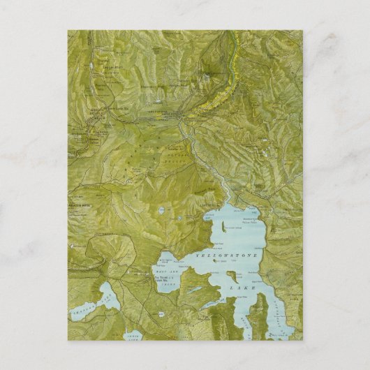 Nationaal Park Yellowstone Briefkaart (Voorkant)