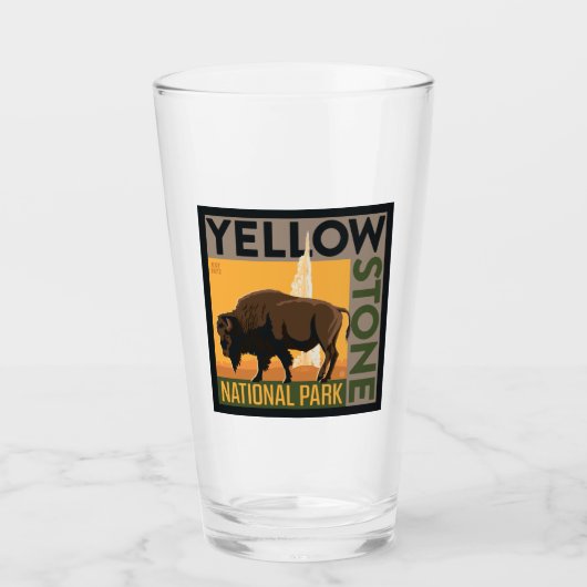 Nationaal park Yellowstone | Buffels Glas (Voorkant)