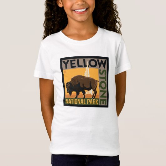 Nationaal park Yellowstone | Buffels T-shirt (Voorkant)