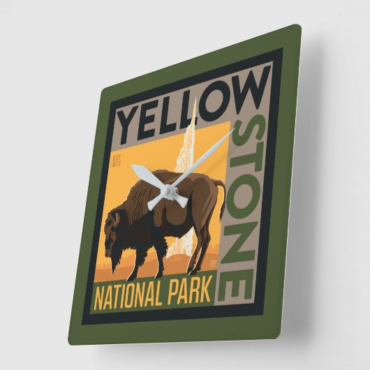 Nationaal park Yellowstone | Buffels Vierkante Klok (Hoek)