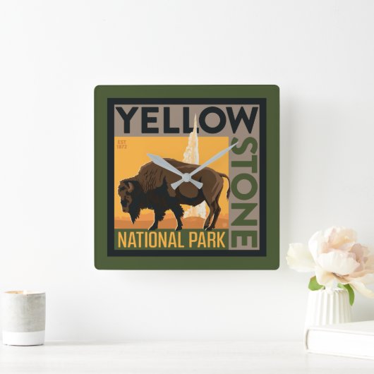 Nationaal park Yellowstone | Buffels Vierkante Klok (Huis)