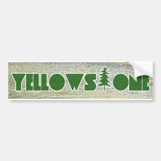 Nationaal Park Yellowstone Bumpersticker (Voorkant)