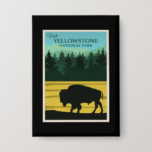 Nationaal Park Yellowstone Button
