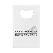 Nationaal Park Yellowstone Creditkaart Flessenopener (Achterkant)