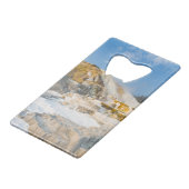 Nationaal Park Yellowstone Creditkaart Flessenopener (Voorkant Gekanteld)