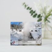 Nationaal park Yellowstone - Dragon's Mouth Spring Briefkaart (Staand voorkant)