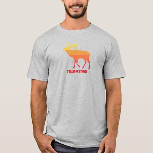 Nationaal park Yellowstone Elk T-shirt (Voorkant)