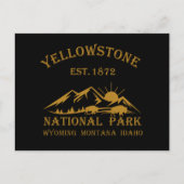 Nationaal park Yellowstone Feestdagenkaart (Voorkant)