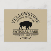 Nationaal park Yellowstone Feestdagenkaart (Voorkant)