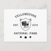 Nationaal park Yellowstone Feestdagenkaart (Voorkant)
