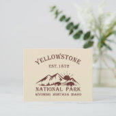 Nationaal park Yellowstone Feestdagenkaart (Staand voorkant)