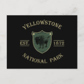Nationaal park Yellowstone Feestdagenkaart (Voorkant)
