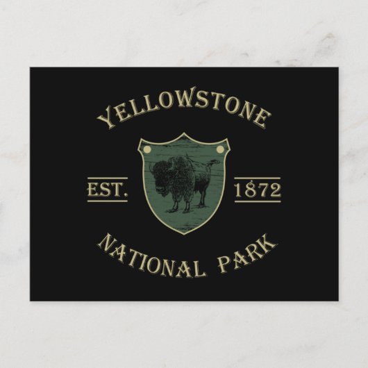 Nationaal park Yellowstone Feestdagenkaart (Voorkant)