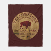 Nationaal park Yellowstone Fleece Deken (Voorkant)