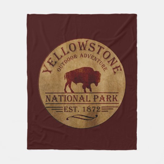 Nationaal park Yellowstone Fleece Deken (Voorkant)