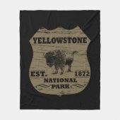 Nationaal park Yellowstone Fleece Deken (Voorkant)