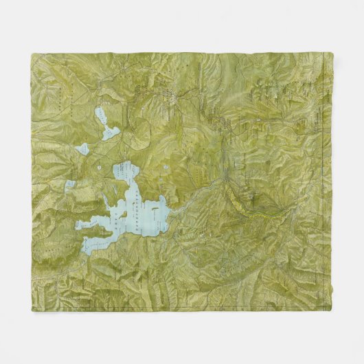 Nationaal Park Yellowstone Fleece Deken (Voorkant (Horizontaal))