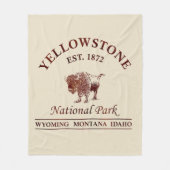 Nationaal park Yellowstone Fleece Deken (Voorkant)