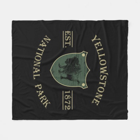 Nationaal park Yellowstone Fleece Deken (Voorkant (Horizontaal))