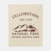 Nationaal park Yellowstone Fleece Deken (Voorkant)