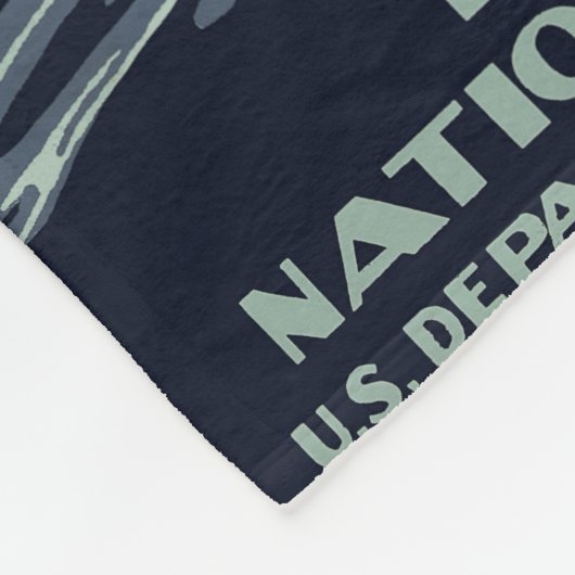 Nationaal Park Yellowstone Fleece Deken (Hoek)