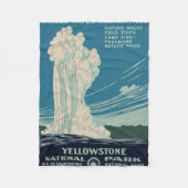 Nationaal Park Yellowstone Fleece Deken (Voorkant)