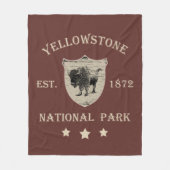 Nationaal park Yellowstone Fleece Deken (Voorkant)