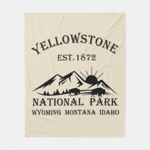 Nationaal park Yellowstone Fleece Deken