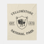 Nationaal park Yellowstone Fleece Deken (Voorkant)