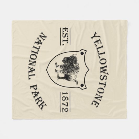 Nationaal park Yellowstone Fleece Deken (Voorkant (Horizontaal))