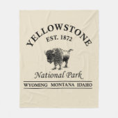 Nationaal park Yellowstone Fleece Deken (Voorkant)
