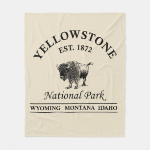 Nationaal park Yellowstone Fleece Deken