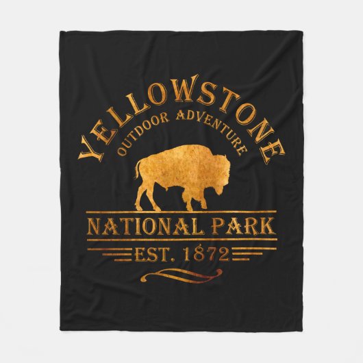 Nationaal park Yellowstone Fleece Deken (Voorkant)