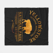 Nationaal park Yellowstone Fleece Deken (Voorkant (Horizontaal))