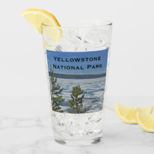 Nationaal park Yellowstone Frozen Lake Photo Glas